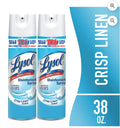 Lysol Disinfectant Spray, Sanitizing and Antibacterial Spray, Crisp Linen Scent, 19 fl oz, 2 Pack