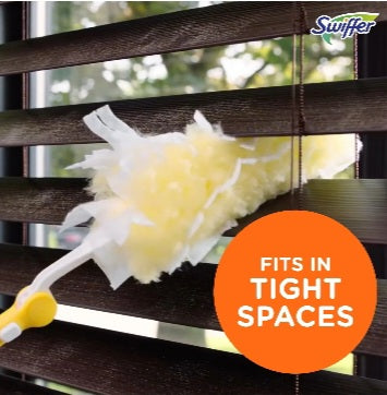 Swiffer Dusters with Extension Pole, Cleaning Kit includes 3ft Extendable Handle + 3 Duster Refills